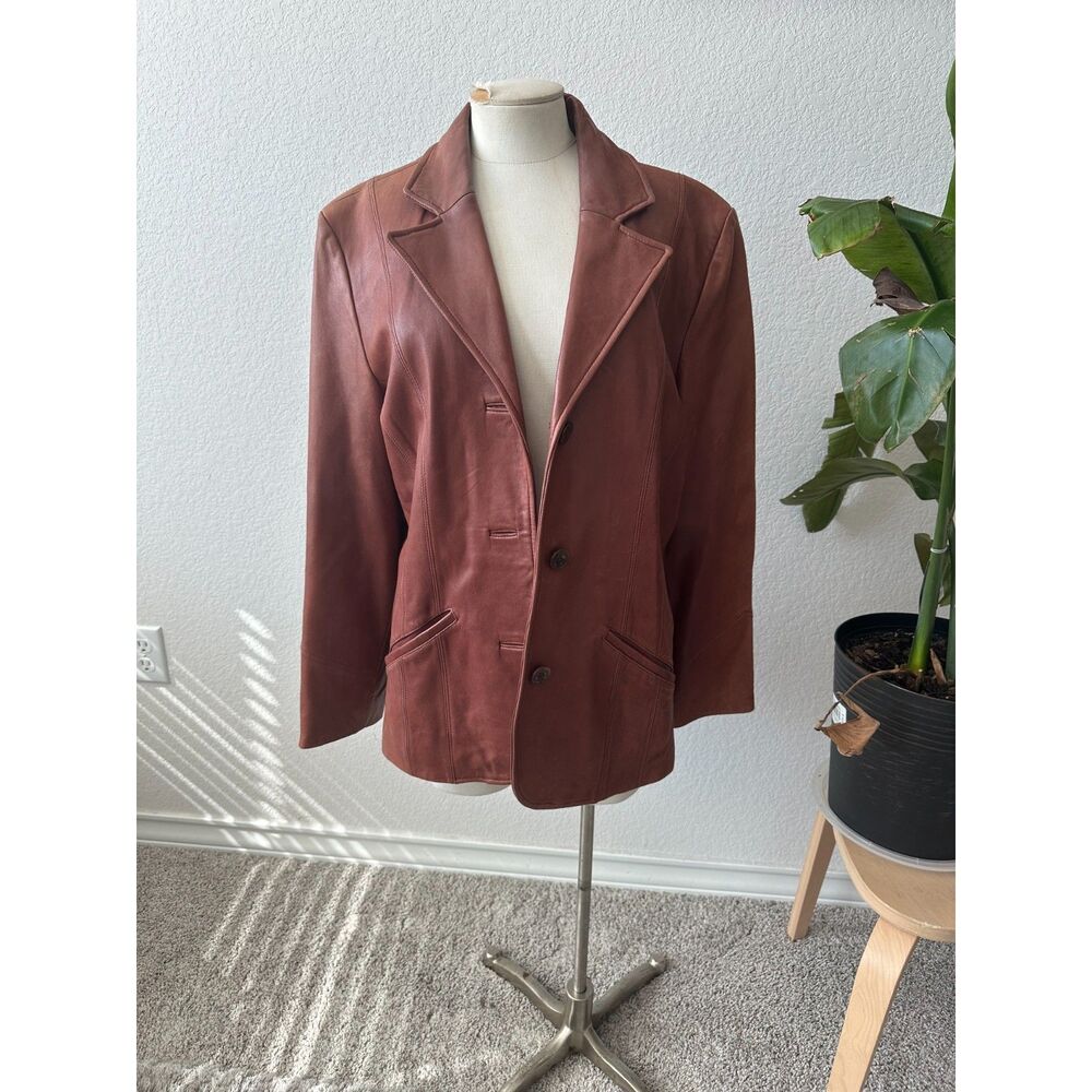 Wilson Burgundy Leather Jacket